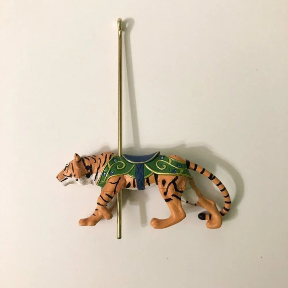 2008  Hallmark Keepsake Ornament Wild Tiger Carousel Ride Christmas - Picture 2 of 16